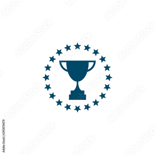 Trophy logo design vector template Tableau sur Toile