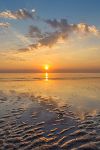 Tranquil Sunrise In Hua Hin Beach, Thailand