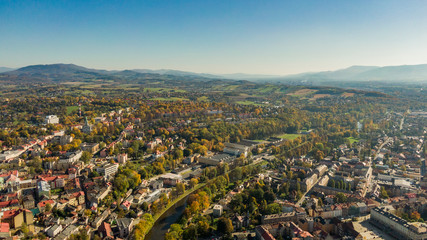 Wall Mural - Cieszyn krajobraz miasta granicznego