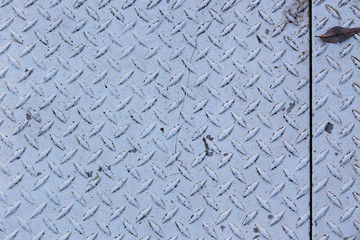 white iron grid