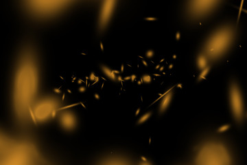 Wall Mural - orange bokeh background