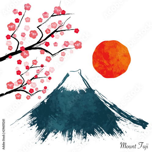 年賀状 年賀素材 富士山 富士 山 世界遺産 水墨画 水彩画 手描き 太陽 初日の出 太陽 梅 Vector De Stock Adobe Stock 年賀状 年賀素材 富士山 富士 山 世界遺産 水墨画 水彩画 手描き 太陽 初日の出 太陽 梅 Vector De Stock Adobe Stock