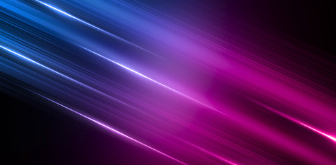 abstract neon background, blue and pink color, dynamic background with thin lines.