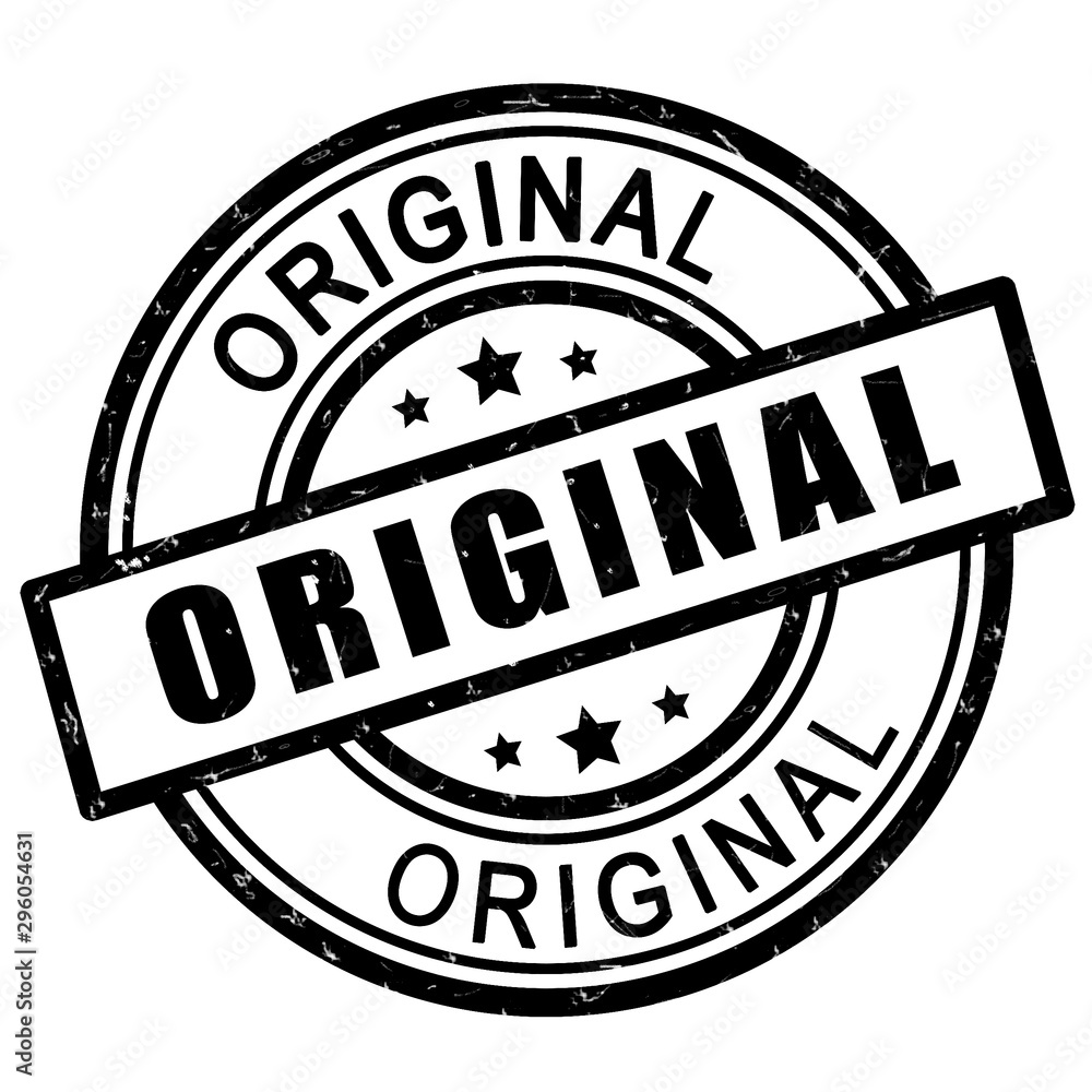 Original stamp. Black original stamp sign icon. - obrazy, fototapety, plakaty 