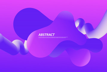 Fototapete - Abstract fluid design gradient waves background vector illustration
