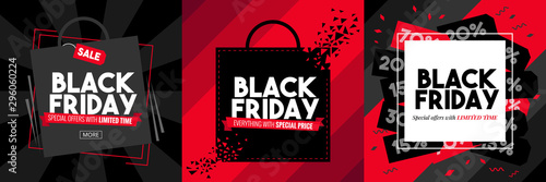 Fotomural black friday vector graphic design