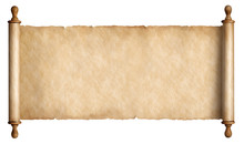 Old Paper Scroll Or Parchment Isolated