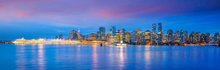 Wall Mural - Beautiful view of downtown Vancouver skyline, British Columbia, Canada