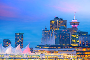 Wall Mural - Beautiful view of downtown Vancouver skyline, British Columbia, Canada