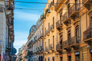 ROME, ITALY - January 17, 2019: Traditional street view of old buildings. is a city and special comune in Italy. With 2.9 million residents. Rome, ITALY