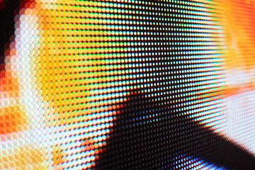 Wall Mural - LED video wall with high saturated pattern