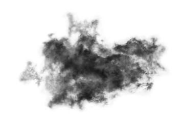  Textured Smoke,Abstract black,isolated on white background