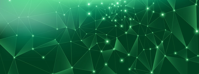 Wall Mural - technology design. big data concept. green