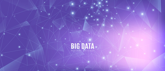 Wall Mural - high big data banner. magic science
