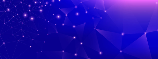 Wall Mural - technology finance. big data background. blue