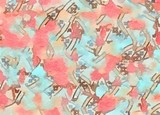Fototapeta Młodzieżowe - Presewatercolor Colorful digital graphic kaleidoscope symmetry mandala style in laser light trial pattern, Tie Dye , spiderweb art abstract backt Style = Bold..Output Size = Medium..Lightness = Normal