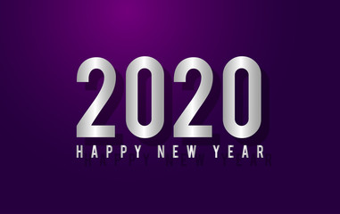 Happy new year 2020 background illustration vector