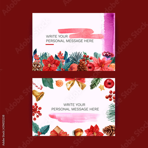 set of business cards