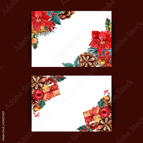 set of christmas cards