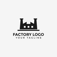 Simple Factory Building Industry Logo Design Template