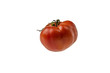 Smaczny czerwony pomidor izolowany na białym tle