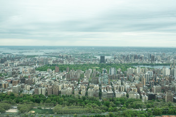 Wall Mural - New York Skyline from above Image, Manhattan architecture photography, aerial view over New York city 