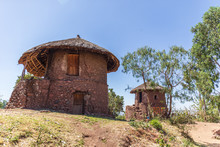 Historical Stone Hut In Lalibela, Ethiopia