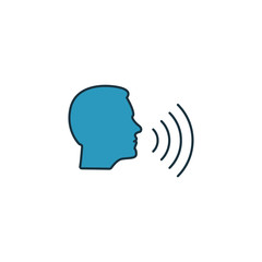 Wall Mural - podcast icon set. four elements in diferent styles from content icons collection. creative podcast i