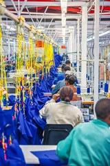 african textile factory