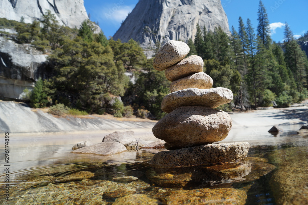 Stoacked Rocks Stones Stacked Stock Photo | Adobe Stock