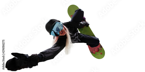 Dekoracja na wymiar  snowboard-na-bialym-tle