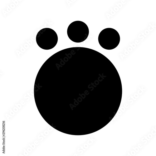 Paw Icon Vector Illustration Logo Template Tableau sur Toile