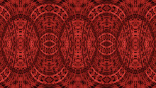 Textured Pattern Of An African Fabric, Red Color