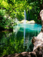 Wall Mural - kursunlu waterfall in a nature park