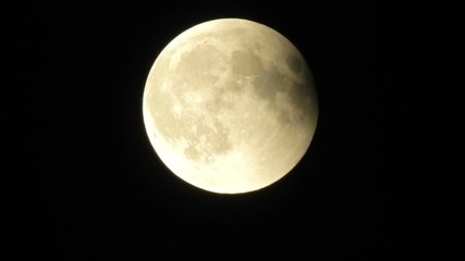 Wall Mural - the beginning of the lunar eclipse