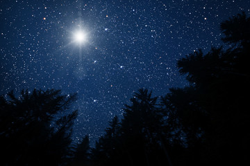the star indicates the christmas of jesus christ.