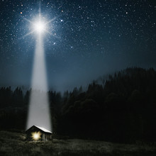 Star Indicates The Christmas Of Jesus Christ.