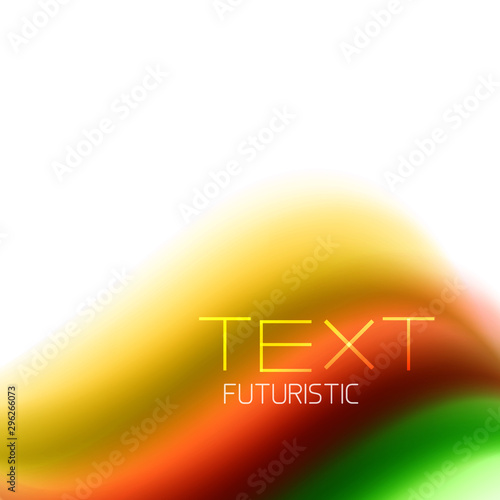 Flowing color wave pattern background