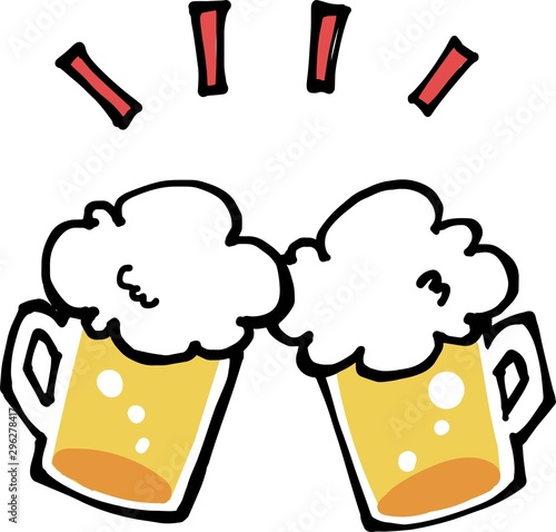 ビール 乾杯 和風イラスト Stock Vector Adobe Stock ビール 乾杯 和風イラスト Stock Vector Adobe Stock