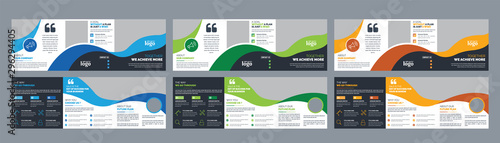 Fotomural Corporate Square Trifold Brochure Design Template