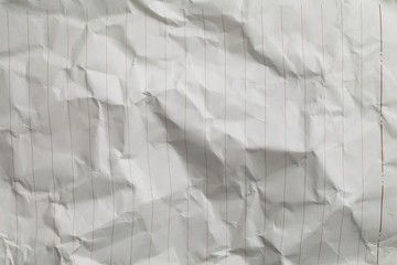 white crumpled paper texture