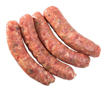 Appetizing Uncooked Meat Sausages
