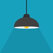 © chrupka - hanging lamp icon - vector illustration