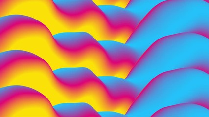colorful gradient 3d liquid dynamic waves abstract background