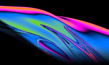 Creative Fluid Wavecolors Backgrounds. Trendy Vibrant Fluid Colors. 3d Render