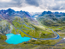 Austria, Tirol, Kauner Valley Glacier Road And Lake Weisssee