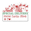 © Graphichousedesign - Santa Claus Present Tag