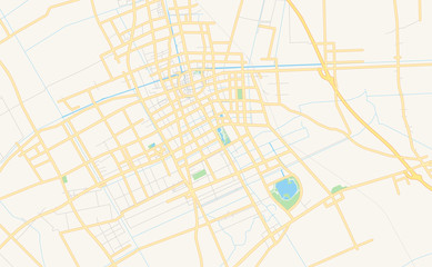  Printable street map of Rugao, China