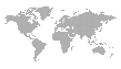 vector dotted world map