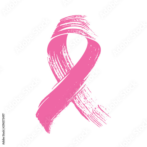 Fotomural Pink Ribbon World Breast Cancer Awareness Vector